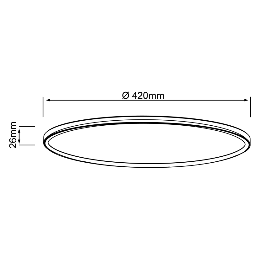 Brilliant - Lampa sufitowa LED MILTON LED/24W/230V Ø 42 cm biała