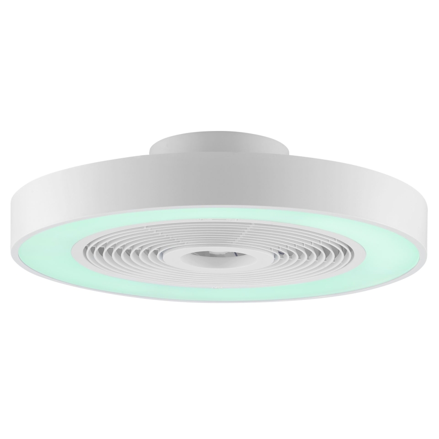 Brilliant - LED RGBW ściemnialna oprawa sufitowa z wentylatorem CATANIA LED/37W/230V 2700-6500K śr. 48,6 cm biała + pilot