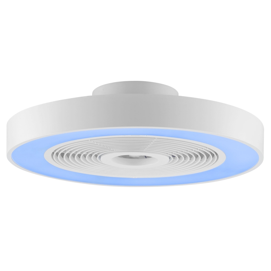 Brilliant - LED RGBW ściemnialna oprawa sufitowa z wentylatorem CATANIA LED/37W/230V 2700-6500K śr. 48,6 cm biała + pilot