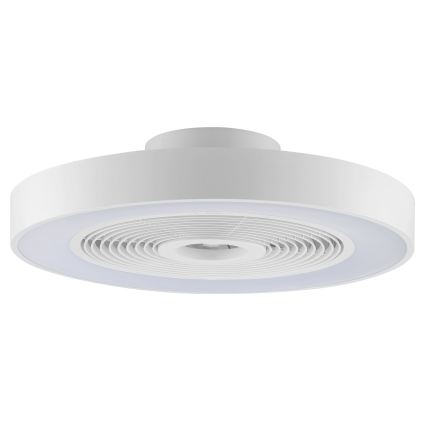 Brilliant - LED RGBW ściemnialna oprawa sufitowa z wentylatorem CATANIA LED/37W/230V 2700-6500K śr. 48,6 cm biała + pilot