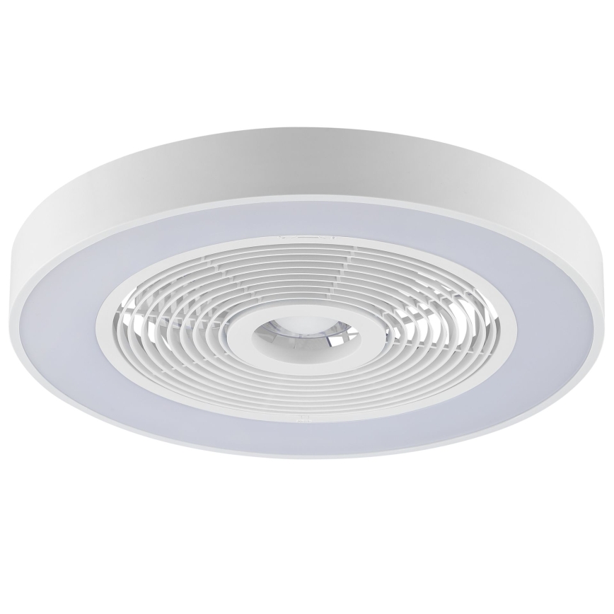 Brilliant - LED RGBW ściemnialna oprawa sufitowa z wentylatorem CATANIA LED/37W/230V 2700-6500K śr. 48,6 cm biała + pilot