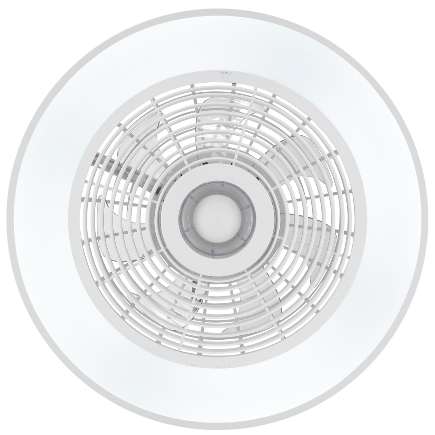 Brilliant - LED RGBW ściemnialna oprawa sufitowa z wentylatorem CATANIA LED/37W/230V 2700-6500K śr. 48,6 cm biała + pilot