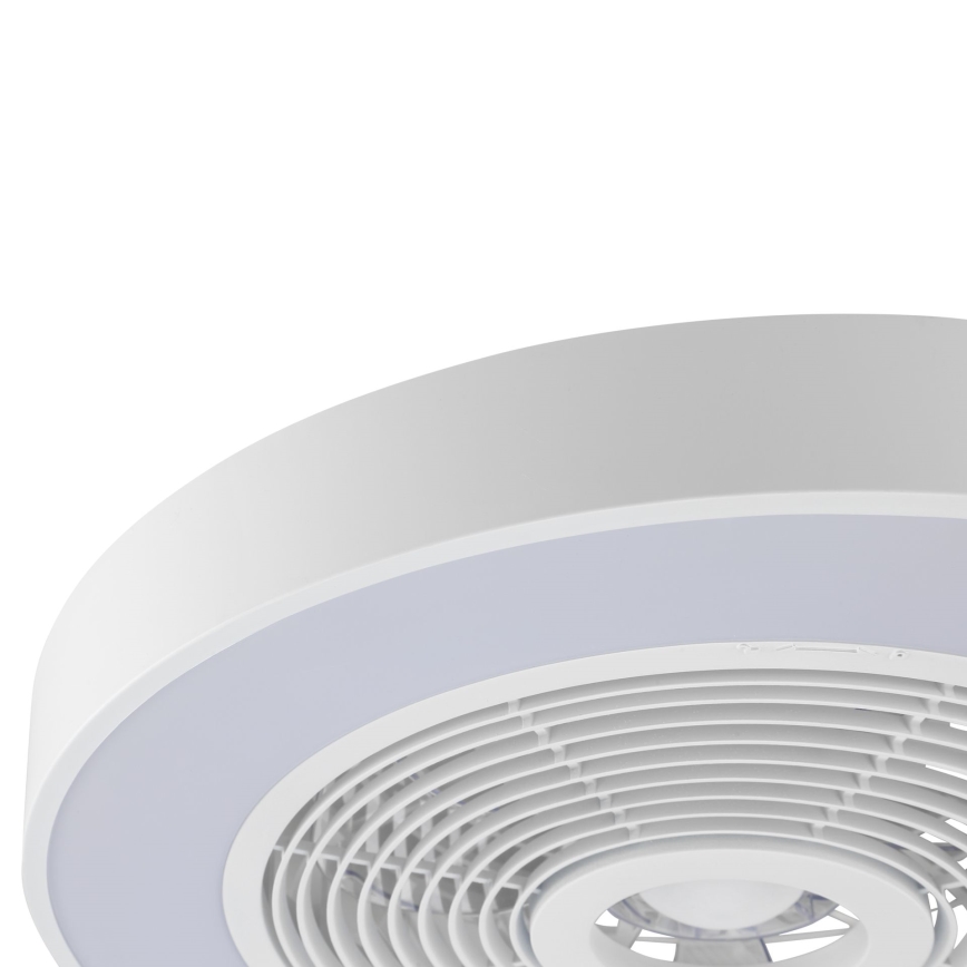 Brilliant - LED RGBW ściemnialna oprawa sufitowa z wentylatorem CATANIA LED/37W/230V 2700-6500K śr. 48,6 cm biała + pilot