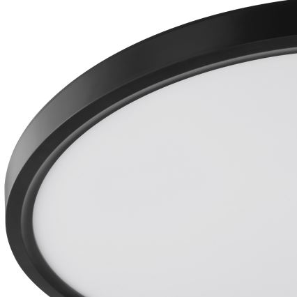 Brilliant - Lampa sufitowa LED z czujnikiem ruchu i zmierzchu GALO LED/26W/230V śr. 40 cm czarna