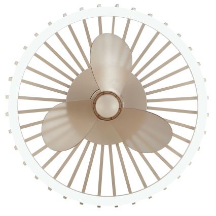 Brilliant - LED ściemnialna oprawa sufitowa z wentylatorem CAPO LED/36W/230V 2700-6500K śr. 48 cm beżowa + pilot zdalnego sterowania