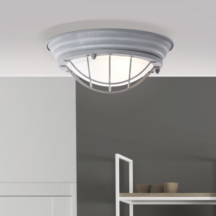 Brilliant - Lampa sufitowa TYPHOON 1xE27/30W/230V Ø 29 cm, szara