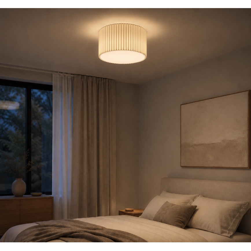 Brilliant - Lampa sufitowa VELIN 2xE27/20W/230V śr. 35 cm kremowa