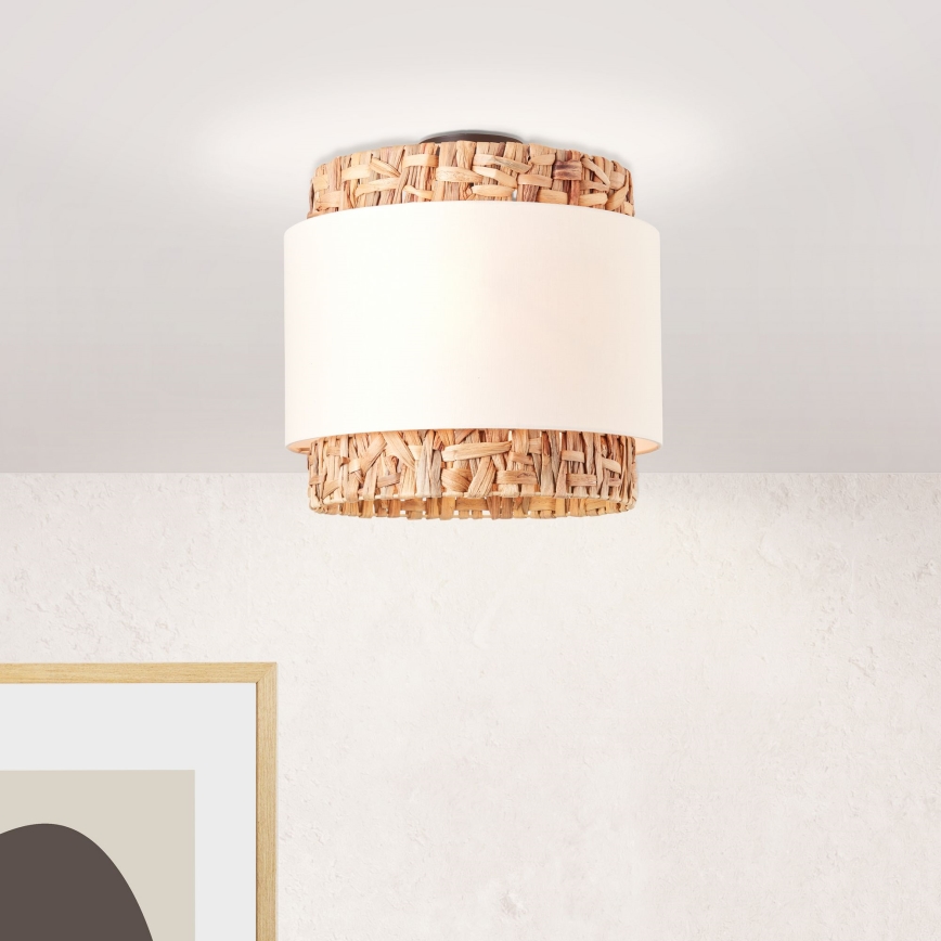 Brilliant - Lampa sufitowa WATERLILLY 2xE27/60W/230V śr. 35 cm kremowa