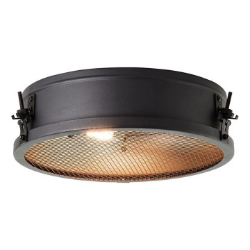 Brilliant - Lampa sufitowa ZOIS 2xE27/28W/230V śr. 34 cm czarna