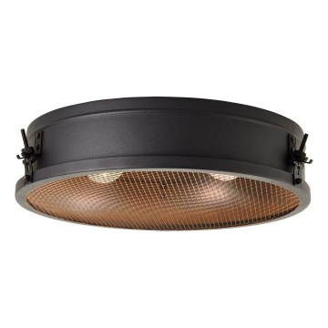 Brilliant - Lampa sufitowa ZOIS 2xE27/28W/230V śr. 42 cm czarna