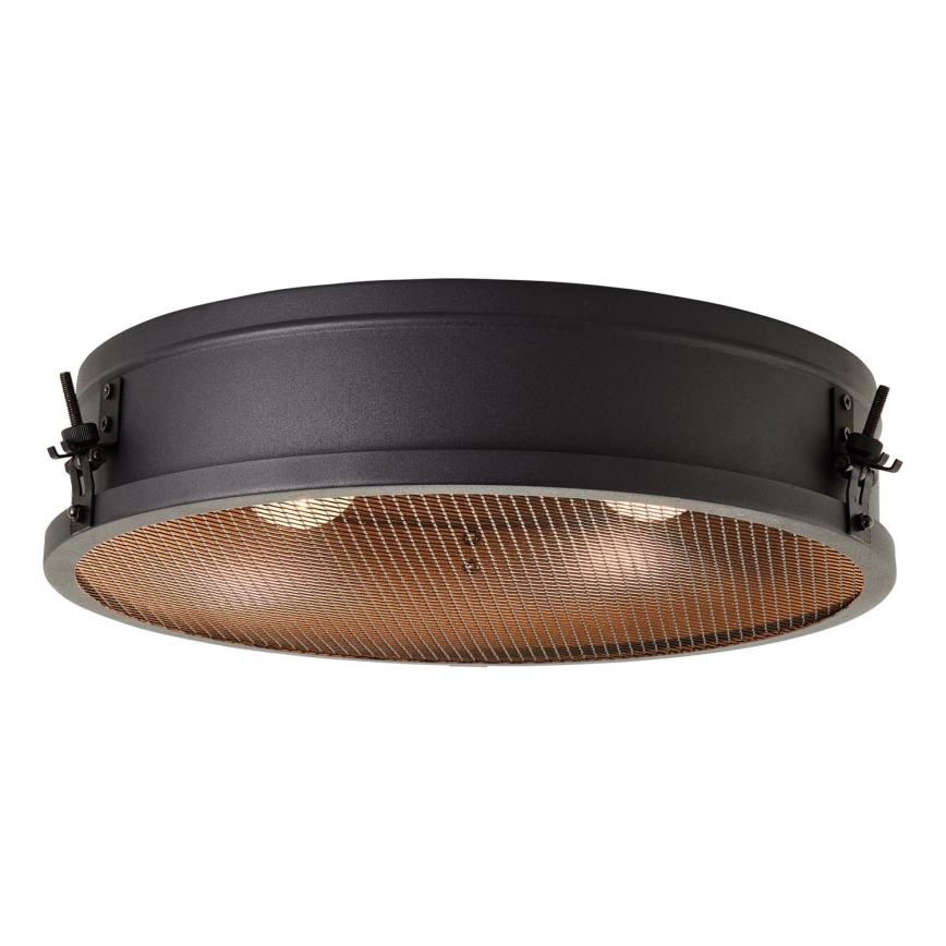 Brilliant - Lampa sufitowa ZOIS 2xE27/28W/230V śr. 42 cm czarna
