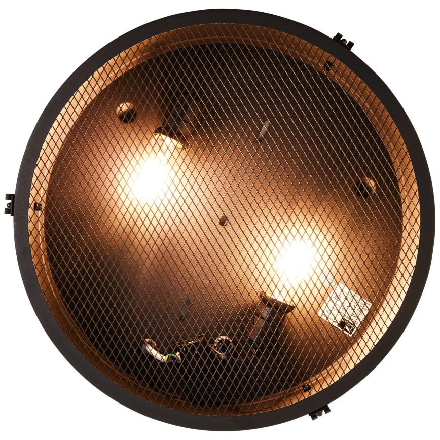 Brilliant - Lampa sufitowa ZOIS 2xE27/28W/230V śr. 42 cm czarna