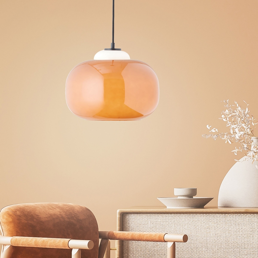 Brilliant - Lampa wisząca na przewodzie BLOP 1xE27/60W/230V pomarańczowa
