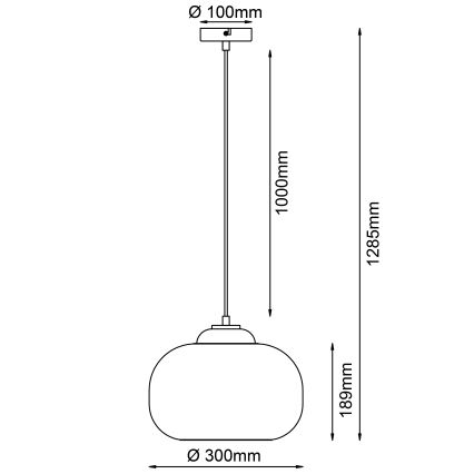 Brilliant - Lampa wisząca na przewodzie BLOP 1xE27/60W/230V pomarańczowa