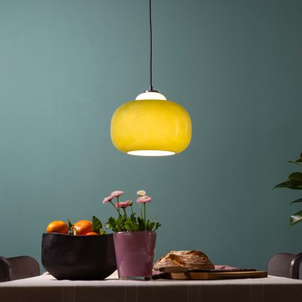Brilliant - Lampa wisząca na przewodzie BLOP 1xE27/60W/230V zielona