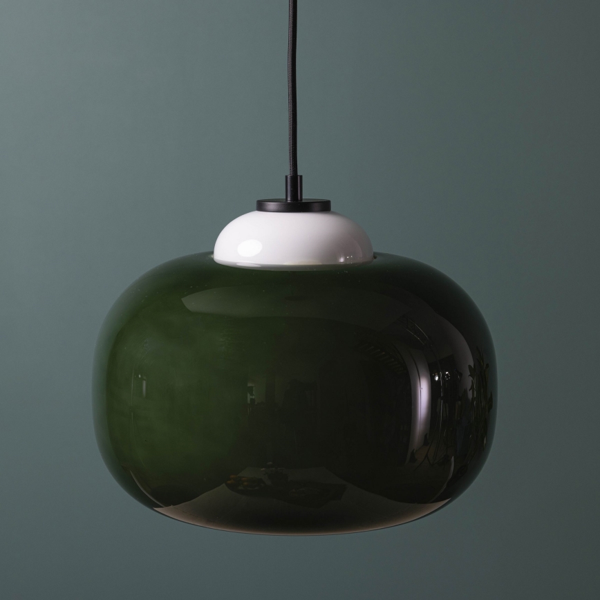 Brilliant - Lampa wisząca na przewodzie BLOP 1xE27/60W/230V zielona