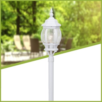 Brilliant - Lampa zewnętrzna ISTRIA 1xE27/60W/230V 112 cm IP23 biała