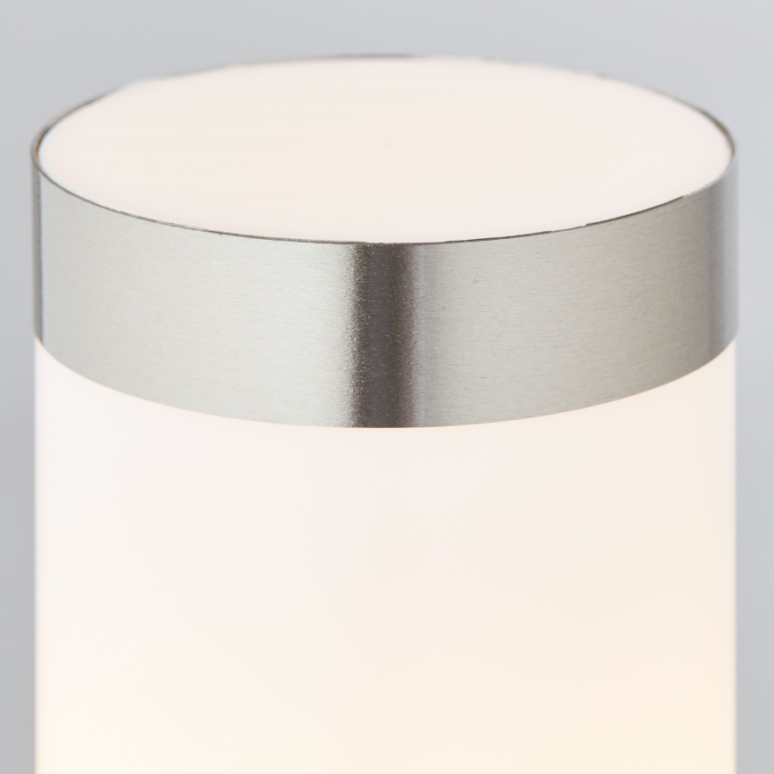 Brilliant - Lampa zewnętrzna LED z czujnikiem LEIGH LED/0,9W/230V + 1xE27/11W 80 cm IP44 chrom błyszczący