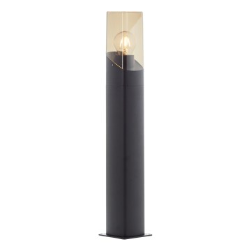 Brilliant - Lampa zewnętrzna MINOU 1xE27/10W/230V 60 cm IP44 czarna/dym