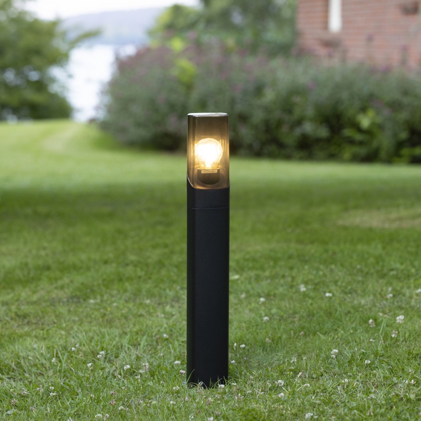 Brilliant - Lampa zewnętrzna MINOU 1xE27/10W/230V 60 cm IP44 czarna/dym