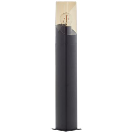 Brilliant - Lampa zewnętrzna MINOU 1xE27/10W/230V 60 cm IP44 czarna/dym