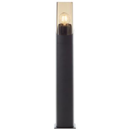 Brilliant - Lampa zewnętrzna MINOU 1xE27/10W/230V 60 cm IP44 czarna/dym