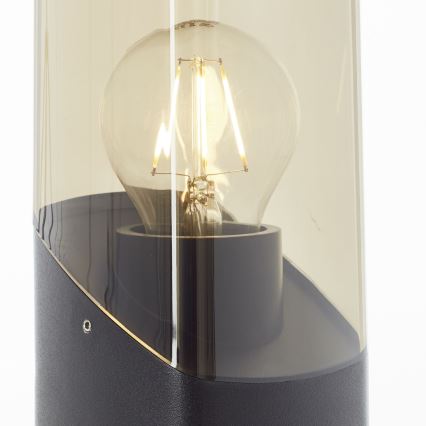 Brilliant - Lampa zewnętrzna MINOU 1xE27/10W/230V 60 cm IP44 czarna/dym