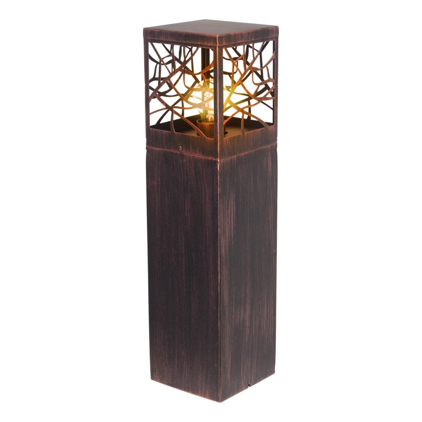 Brilliant - Lampa zewnętrzna WHITNEY 1xE27/52W/230V IP44 patyna/miedziana