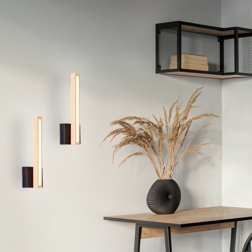 Brilliant - LED Kinkiet ARION LED/7,5W/230V sosna - FSC certyfikowano