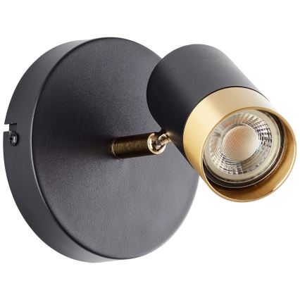 Brilliant - LED kinkiet punktowy VIGOLO 1xGU10/5W/230V czarny/złoty