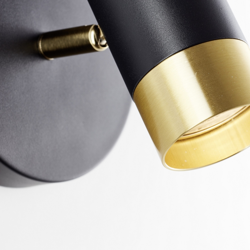 Brilliant - LED kinkiet punktowy VIGOLO 1xGU10/5W/230V czarny/złoty