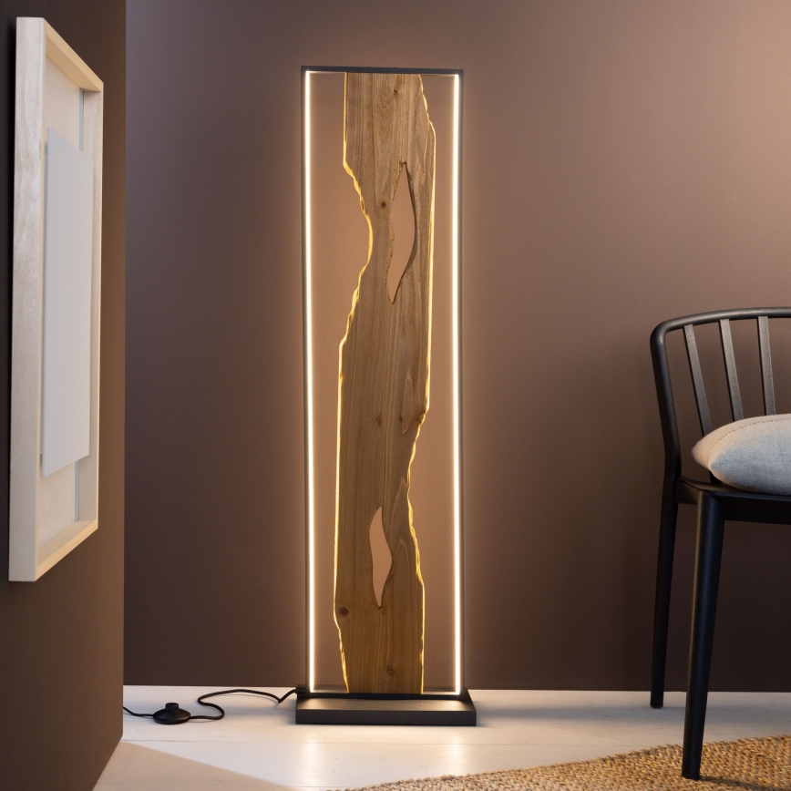 Brilliant - LED Lampa podłogowa CHAUMONT LED/20W/230V sosna - FSC certyfikowano