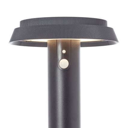 Brilliant - LED Lampa solarna z czujnikiem ALVERO LED/4W/3,7V 70 cm IP44 czarny