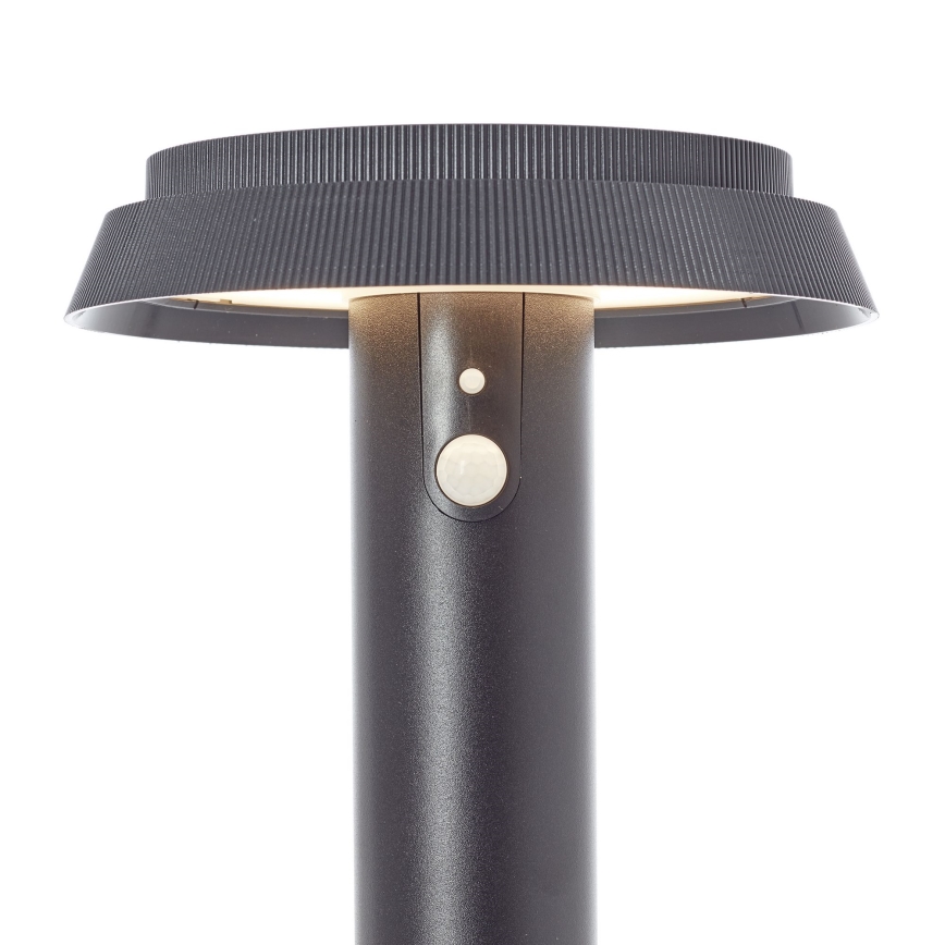 Brilliant - LED Lampa solarna z czujnikiem ALVERO LED/4W/3,7V 70 cm IP44 czarny