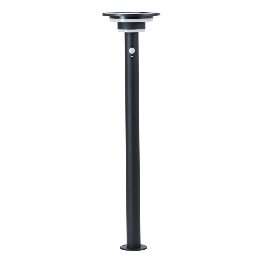 Brilliant - LED Lampa solarna z czujnikiem GARVINA LED/3W/3,7V 2000 mAh 85 cm IP44 czarny