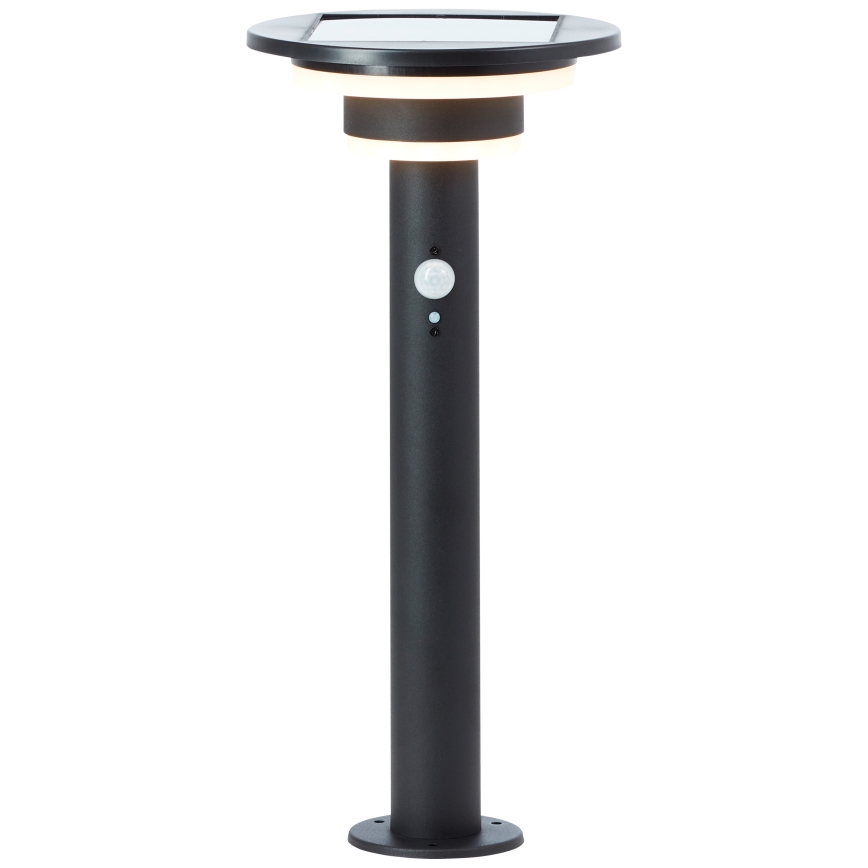 Brilliant - LED Lampa solarna z czujnikiem GARVINA LED/3W/3,7V 2000 mAh 45 cm IP44 czarny