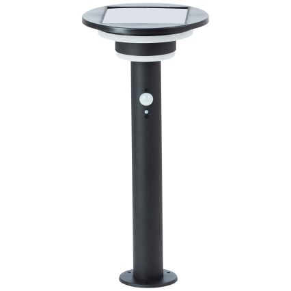 Brilliant - LED Lampa solarna z czujnikiem GARVINA LED/3W/3,7V 2000 mAh 45 cm IP44 czarny