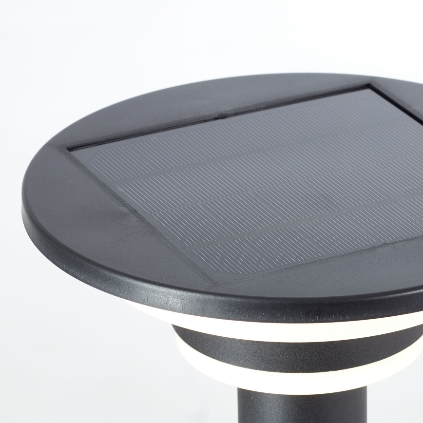 Brilliant - LED Lampa solarna z czujnikiem GARVINA LED/3W/3,7V 2000 mAh 45 cm IP44 czarny