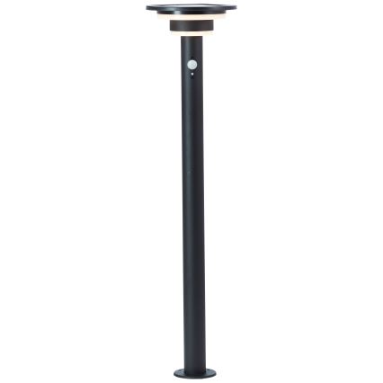 Brilliant - LED Lampa solarna z czujnikiem GARVINA LED/3W/3,7V 2000 mAh 85 cm IP44 czarny
