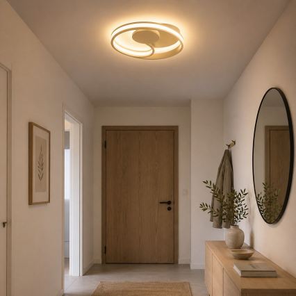 Brilliant - Lampa sufitowa LED REVOLA LED/33W/230V 3000/4000/6500K śr. 40 cm beżowa
