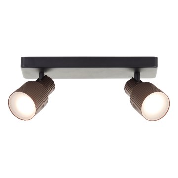 Brilliant - LED Oświetlenie punktowe CADIZ 2xGU10/5W/230V brąz