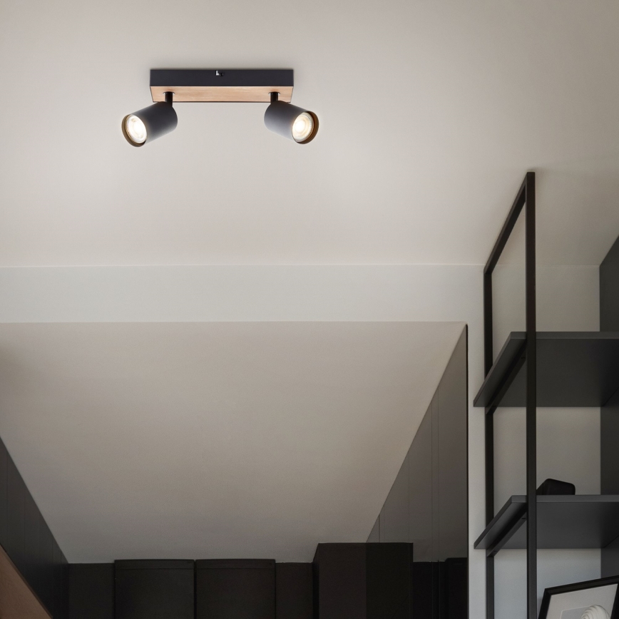 Brilliant - LED Oświetlenie punktowe JELLO 2xGU10/4,5W/230V sosna - FSC certyfikowano