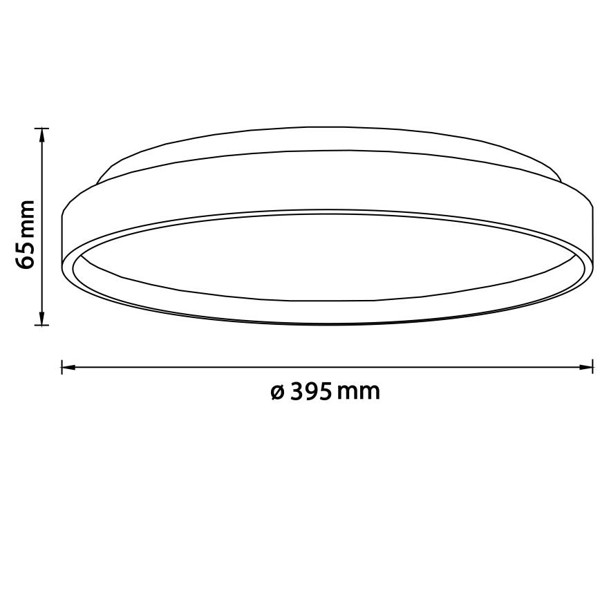 Brilliant - LED Plafon ALSON LED/26W/230V 3000/4500K śr. 39,5 cm figowiec - FSC certyfikowano