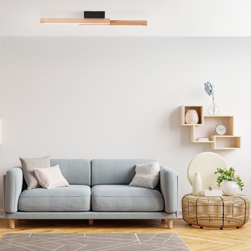 Brilliant - LED Plafon ARION LED/14W/230V sosna - FSC certyfikowano