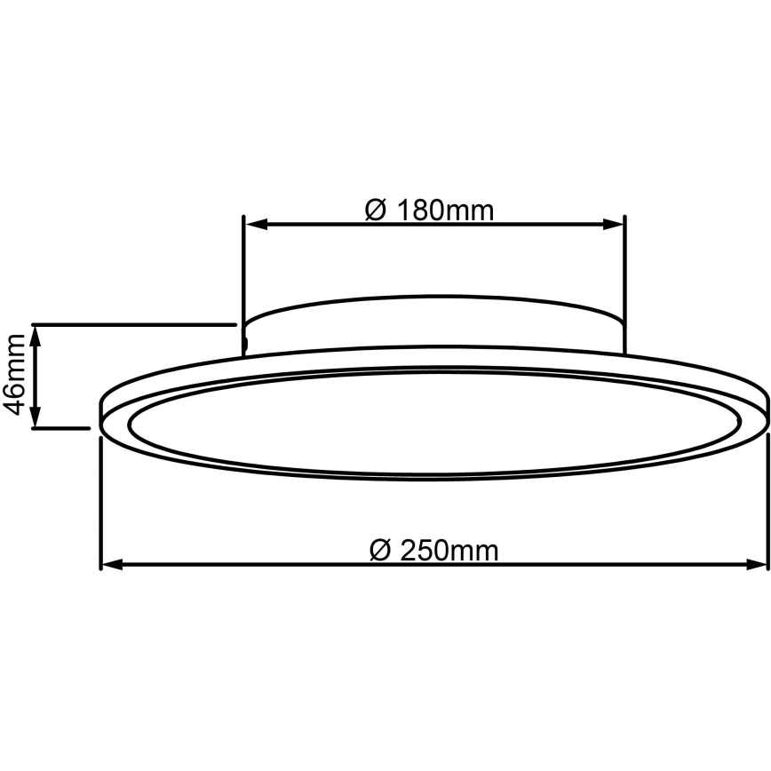 Brilliant - LED Plafon BUFFI LED/13W/230V śr. 25 cm 2700K