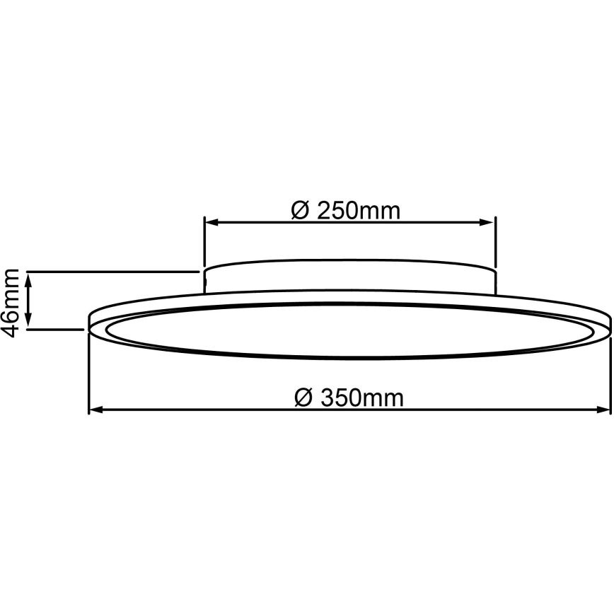 Brilliant - LED Plafon BUFFI LED/24W/230V śr. 35 cm 4000K
