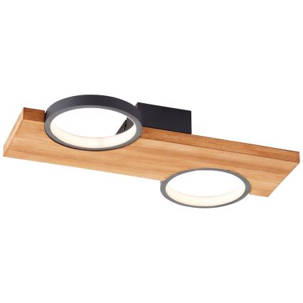 Brilliant - LED Plafon CHEESY LED/14W/230V sosna - FSC certyfikowano