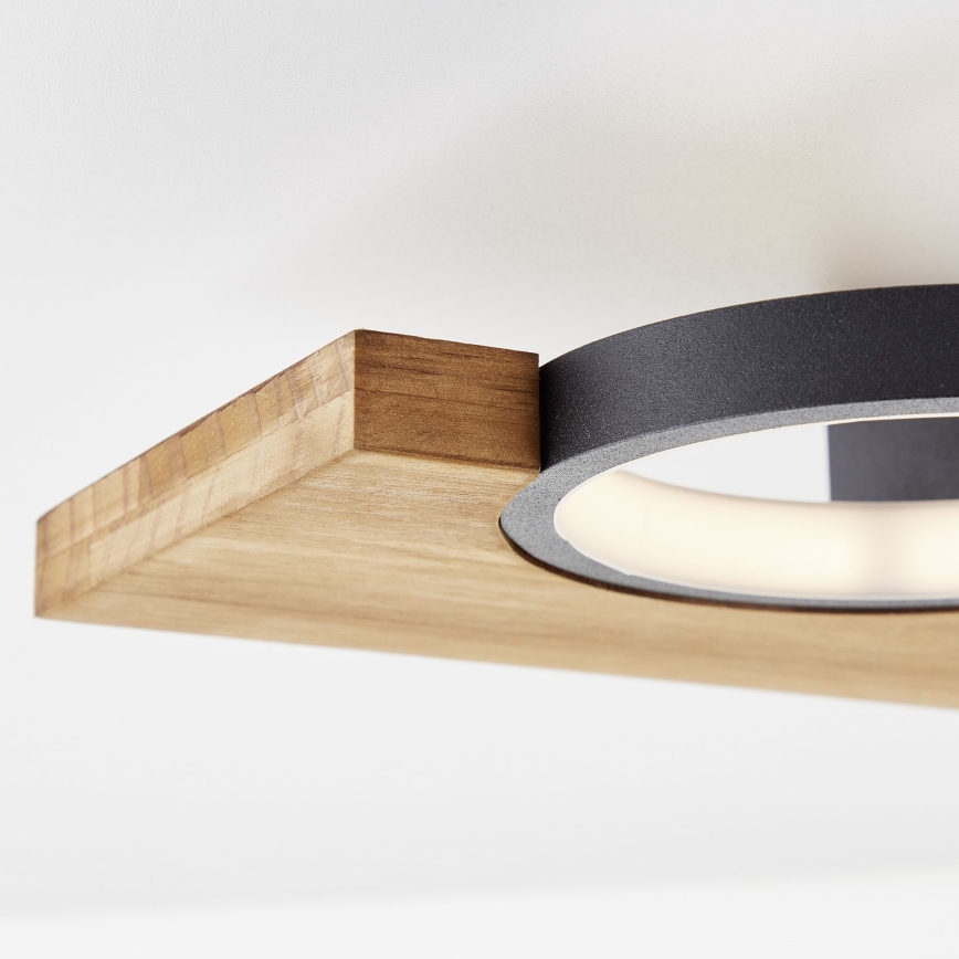 Brilliant - LED Plafon CHEESY LED/14W/230V sosna - FSC certyfikowano