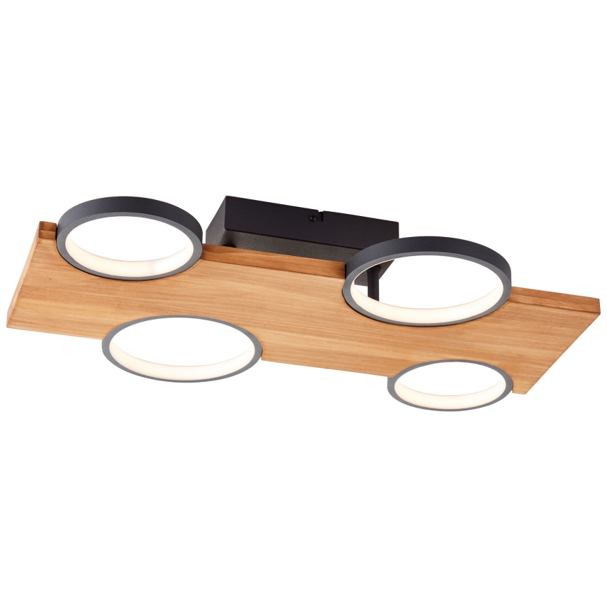 Brilliant - LED Plafon CHEESY LED/28W/230V sosna - FSC certyfikowano
