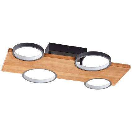 Brilliant - LED Plafon CHEESY LED/28W/230V sosna - FSC certyfikowano